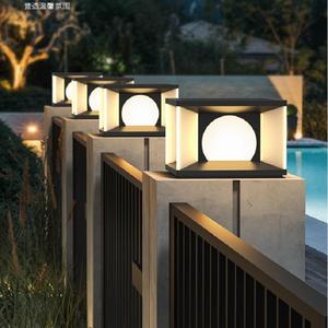 Lampada <span class=keywords><strong>Solare</strong></span> da Esterno per Pilastri, Impermeabile, per Recinzioni, Ingressi, Giardini, Stile Europeo - Product Image 3