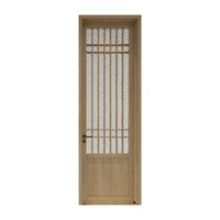 Porte complète en bois composite sans formaldéhyde, style chinois moderne, isolation acoustique, pour usage commercial