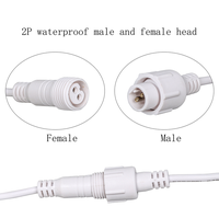 Connecteur étanche IP67 mâle-femelle 20awg pour éclairage LED, connecteur extérieur pour éclairage LED