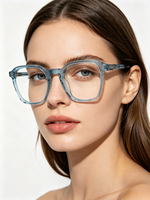 Lunettes de lecture de haute qualité, nouvelle monture en acétate polygonale tendance, texture polyvalente, lunettes optiques unisexes
