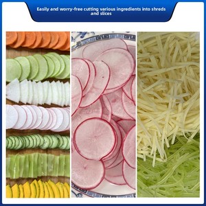ASAKI Yamazaki Gewerbliche Tisch-Schneidemaschine - Frei Einstellbarer Gemüseschneider mit Anpassbaren Klingen - Product Image 2