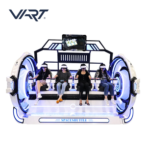 Manège de réalité virtuelle à 4 places pour cinéma VR 9D, plateforme de mouvement à 360 degrés, fauteuil œuf, jeux de tir VR 9D brevetés - Product Image 5