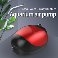 Pompe à oxygène pour aquarium à double sortie, débit d'air réglable, faible bruit, apparence compacte, pompe à air pour aquarium d'intérieur