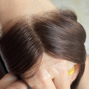 12x1.5 Topper de Cabello Frontal de Encaje con Nudo Invisible para Mujer, con Cordón, para la Línea del Cabello Frontal # 1C - Product Image 2