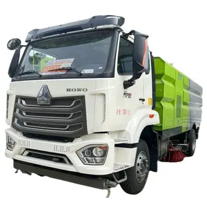 Sinotruk HOWO 2024 nhà máy mới làm sạch đường phố xe thành phố xe quét đường xe tải vệ sinh thành phố rửa và quét xe tải