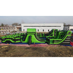 Parcours d'obstacles gonflable commercial pour adultes, château gonflable, maison de rebond, parcours d'obstacles gonflable extra-large pour enfants - Product Image 3