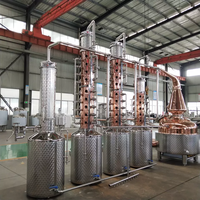Distillation d'alcool 500L alambics whisky équipement de distillerie en acier inoxydable vodka faisant la machine rhum liqueur vin distillation