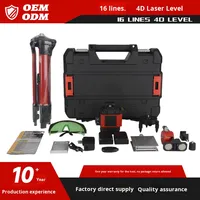 Niveau laser infrarouge industriel ODM 16 lignes vert, haute précision, auto-nivelant sur 3 axes, pour extérieur, portée ultra-longue, électronique