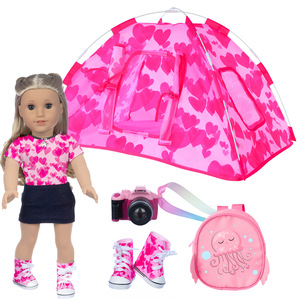 Venta caliente 18 pulgadas niña muñeca ropa combinación deportes Camping estilo muñeca combinación - Product Image 5