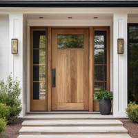 Portes d'entrée contemporaines en bois massif, solutions personnalisées pour portes d'entrée de villas et projets résidentiels