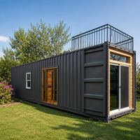 Bureau conteneur préfabriqué 20ft 40ft, module de bureau extérieur, cabine de jardin modulaire, boutique prête à l'emploi