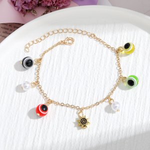 Evil Eye Monster <b>Beaded</b> <b>Bracelet</b> Mixed Color Cartoon Animal Zodiac Unisex Gift Jewelry - Product Image 3