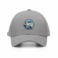 Topi Baseball 6 Panel Model Terstruktur Bahan Katun Twill Gaya Jalanan Mewah Custom Patch, Cocok untuk Aktivitas Luar Ruangan, Memancing, Petualangan, Unisex, Warna Abu-abu, Snapback
