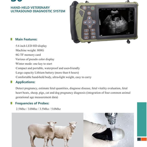 Veterinary Handheld <strong>Ultrasound</strong> <strong>Machine</strong> 3.5MHz Convex Probe Pregnancy Scanner <strong>for</strong> Farm Animals Dogs Swine Sheep Goats CE ISO - Product Image 3