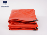 Bâche en PE MILLION 120g Bleu Orange, imperméable et résistante aux UV, avec œillets, pour camions, agriculture et protection extérieure