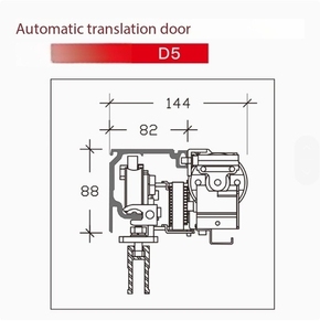 Moteur <span class=keywords><strong>de</strong></span> <span class=keywords><strong>porte</strong></span> coulissante automatique intégré D-5 Machine <span class=keywords><strong>de</strong></span> <span class=keywords><strong>porte</strong></span> électrique pour villa industrielle Ouverture <span class=keywords><strong>de</strong></span> <span class=keywords><strong>porte</strong></span> plate sans intervention manuelle - Product Image 2
