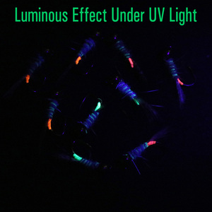 Señuelos de Pesca Perdigon Jig Nymphs, Señuelos de Pesca con Cuentas de Tungsteno, Sin Púas, Euro Nymphs, para Trucha, Trucha Arcoíris, Pesca de <span class=keywords><strong>Agua</strong></span> Dulce - Product Image 4