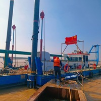 Kapal Keruk Hisap Jet Bertenaga Diesel Langsung dari Pabrik Mesin Cummins Pompa Kapasitas Tinggi Penambangan Emas Sungai Pemulihan Mineral Aluvial