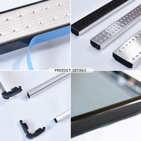 Barre d'espacement en aluminium de haute qualité et fiable, personnalisée pour les fenêtres, les portes et le double vitrage