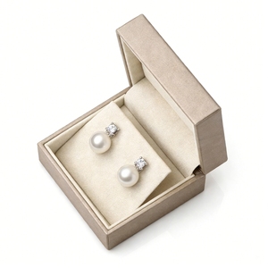 Modern Design <b>Earring</b> Box Custom PU Leather Jewelry Gift Box Custom <b>Earring</b> Holder Insert Foil Stamping Logo OEM Service - Product Image 4