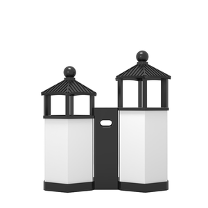 Mới ngoài trời đứng thép không gỉ Thùng rác có thể hạt gỗ phân loại Tính năng sân mái hiên lấy cảm hứng từ thiết kế thị trấn cổ cho công viên - Product Image 2