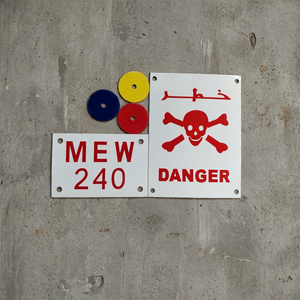 Heavy Duty Danger <b>Enamel</b> <b>Sign</b> Weatherproof Metal Safety Warning <b>Sign</b> - Product Image 1