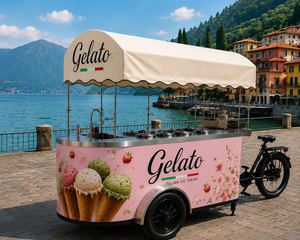 Carretto Gelato Mobile: Liscio, Morbido, Duro, Freddo, Caldo, Veloce, Lento, Leggero, Pesante, Forte, Debole, Luminoso, Scuro, Silenzioso, Rumoroso, Pulito, Sporco, Nuovo, Vecchio - Product Image 1