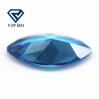 1.5*3-8*16mm forme de marquise coupe à la Machine aigue-marine/bleu aqua/bleu topaze cubique Zircon pierres précieuses en vrac synthétiques Marquise CZ pierres