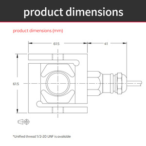 Celda de Carga de Tensión FLINTEC UB6 0.7KN/1KN/2KN/5KN - Product Image 4