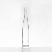 Bouteille en verre personnalisée de 750 ml pour spiritueux, vide, 500 ml, 700 ml, pour vodka, gin, liqueur, vente chaude, bouteille carrée en verre pour whisky avec bouchon