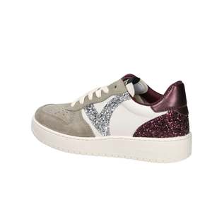 Sneakers Victoria Donna con Dettagli Glitterati Color Tortora, Scarpe Moda Femminile - Product Image 3