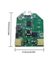 Placa de Control para Ventilador Recargable USB, Electrónica Inteligente, Pequeña, Portátil, Especificaciones Estándar