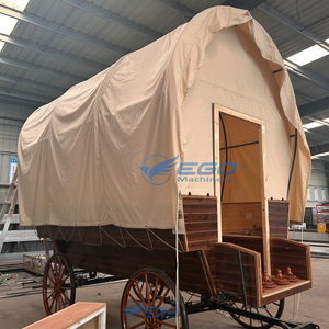 Tente de luxe mobile d'extérieur, type calèche, abri pour calèche, tente de camion en bois couvert, tente calèche de luxe - Product Image 6