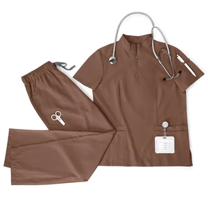 <span class=keywords><strong>Divise</strong></span> chirurgiche donna Set di Scrub medico infermiere salone di bellezza abbigliamento da lavoro clinica Scrub uniformi Spa uniforme - Product Image 3
