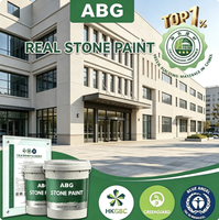 Peinture anti-poussière pour granit avec grains de roche colorés pour les murs extérieurs des bâtiments des régions arides et sableuses