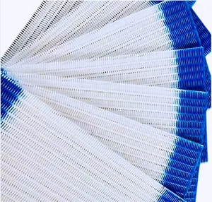 White And Bule Polyester Spiral Dryer Mesh Belt Food Grade Wear Resistance And High Temperature Resistance