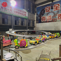 Jeux de voiture électriques pour enfants Jeux d'extérieur Funfair Playground Track Train Rides Mini Shuttle à vendre