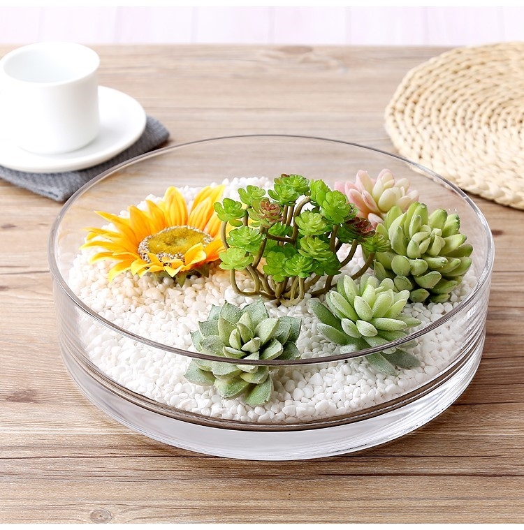 Factory Produced Wholesale Glass Flower Vase for Home Decor