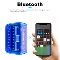 Lecteur de code OBD2 compatible Super MINI ELM 327 16PIN pour Android/Apple iPhone avec protocoles OBD2