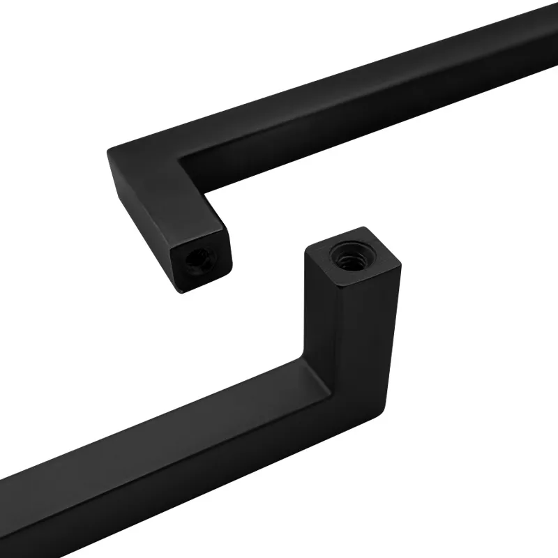 15 Pack homdiy 320mm Black Cabinet Pulls Square Black Drawer Handles Kitchen Cabinet Hardware Bar Handles