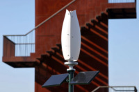 Éolienne VAWT de 1 kW 12 V 24 V en forme de tulipe, système hors réseau avec sortie triphasée CA pour l'alimentation durable des foyers