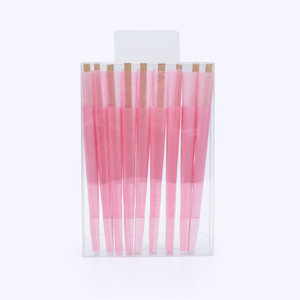 Pink Cigarette Cones 109mm/26mm Pre-Made Rolling Paper Cones King Size Blank Refined Rolled Cones 18-Pack Custom Tobacco Cones - Product Image 1
