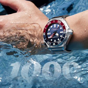 Đồng hồ lặn nam LIGE FN1809 1000M chống nước, máy Nhật Bản, mặt số dạ quang, hai màu, tự động, viền xoay bằng thép không gỉ - Product Image 6