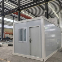 Maison préfabriquée en conteneur 20 pieds 40 pieds, maison modulaire en acier préfabriquée, assemblage rapide, bureau commercial, magasin, garantie de 5 ans