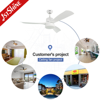 Ventilateur de plafond 1stshine avec lames ABS, télécommande, éclairage intégré, design moderne et professionnel, idéal pour la décoration intérieure – Vendeur d'exception, directement de l'usine
