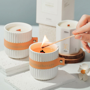 Bougie parfumée Northern Mu en forme de tasse, en cire de soja, aromathérapie, cadeau pour la décoration de la maison - Product Image 2