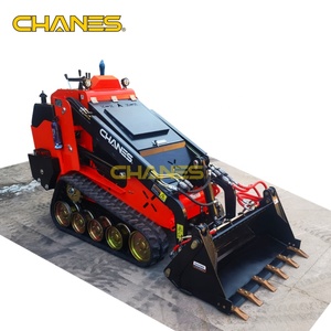 Çin'in En Uygun Maliyetli Mini Skid Steer Yükleyici dizel Paletli 430 V1000 Kubota EPA Motorlu Mini Paletli Yükleyici Dörtü Bir Arada Kepçe - Product Image 3