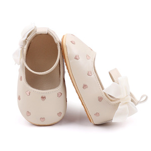 Soft Princess Baby <b>Shoes</b> <b>Hook</b>&loop Newborn Girl Pu Leather <b>Shoes</b> Spring and Summer and Autumn Indoor and Outdoor Walking <b>Shoes</b> - Product Image 5