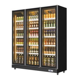 Refrigerador profundo de supermercado, vitrina de bebidas refrigerantes, enfriador vertical de <span class=keywords><strong>4</strong></span> <span class=keywords><strong>puertas</strong></span> - Product Image 3