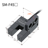 Sensor Fotoelektrik Promo Panas Lebar Slot 5mm Lampu Merah SM-K45 NPN Optical Switch untuk Otomatisasi Pabrik